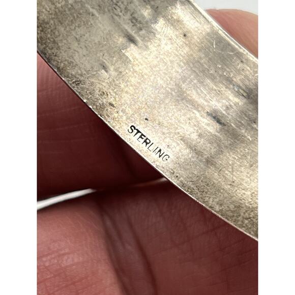 vintage Native American sterling silver 925 bracelet - Picture 5 of 16